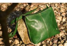 Kožená dámská kabelka zelená Fiala, výrobce Kubát kůže